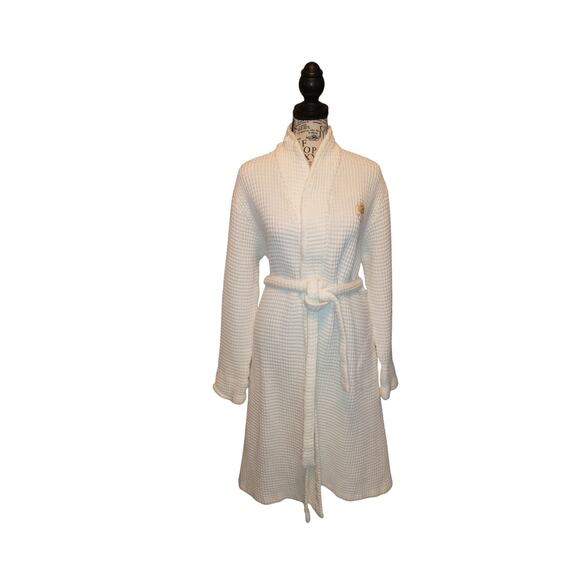 Brooklinen Other - Brooklinen Dreamweave Robe Unisex White Waffle Knit M/L Spa Resort Relaxation